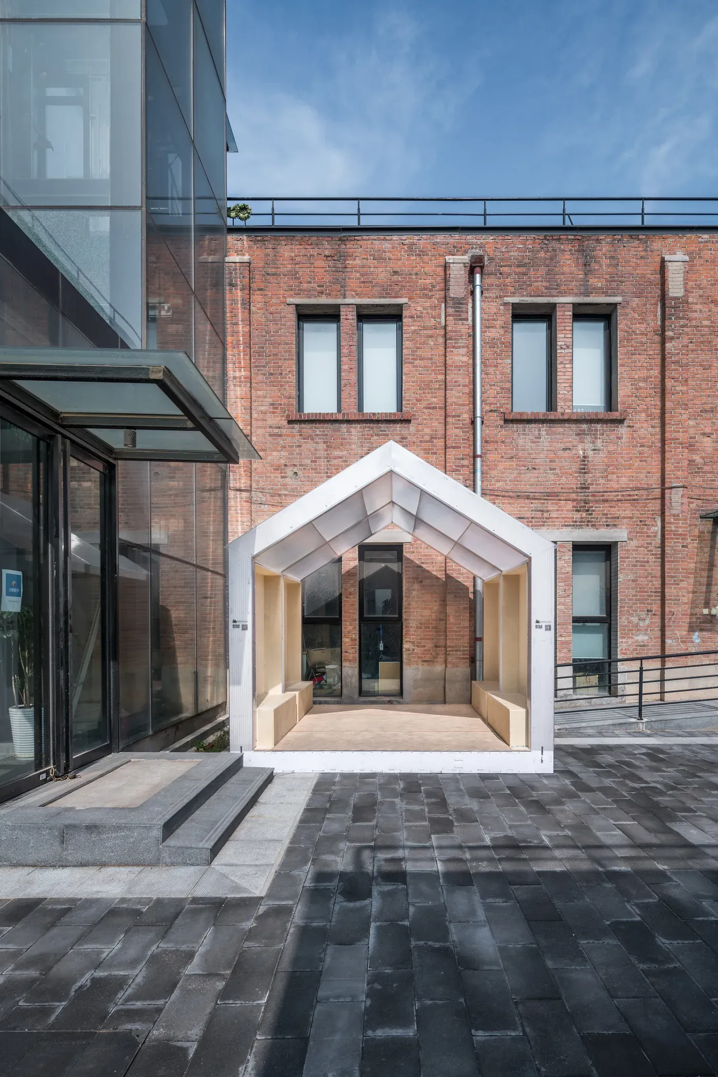 Pavilion in the courtyard