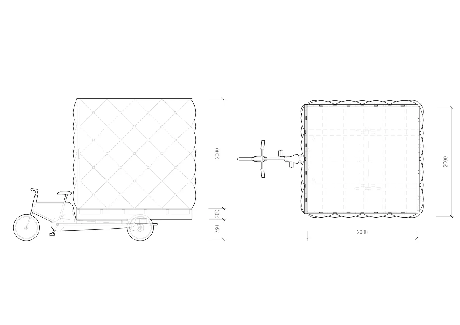 Plan and elevation